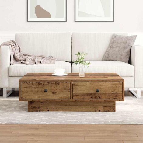 Couchtisch Altholz 90 x 90 x 28 cm Holzwerkstoff vidaXL