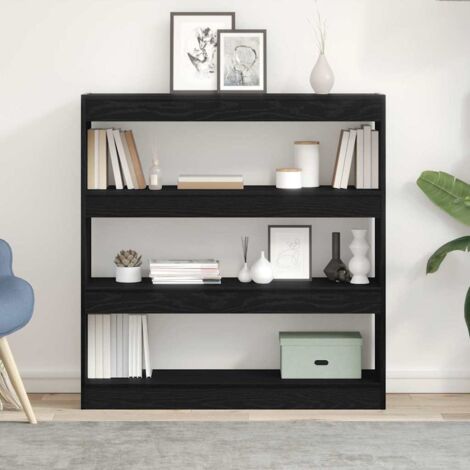 Bücherregal Schwarz Eichen-Optik 100 x 30 x 103 cm vidaXL