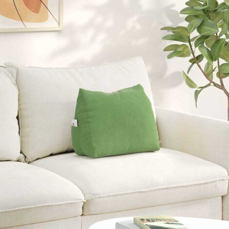 vidaXL  Back Pillow  Light Green 45 x 20 x 35 cm Corduroy Fabric