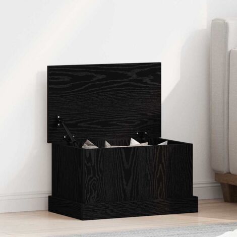 Aufbewahrungsbox Schwarz Eiche 50x30x28 cm Holzwerkstoff vidaXL996935