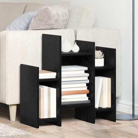 Beistellschrank Schwarz Eichen-Optik 60 x 26 x 60 cm vidaXL