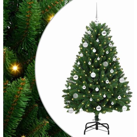 Künstlicher Weihnachtsbaum Grün 150 cm PVC und Metall vidaXL