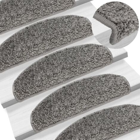 Treppenmatte 10 Stück 65x21x4 cm Grau