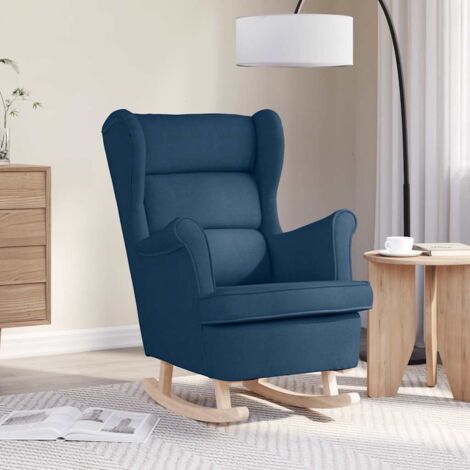 Schaukelsessel Blau 74x90x102 cm Stoff vidaXL
