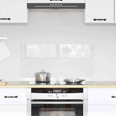 vidaXL  Kitchen Backsplash  Transparent 80 x 40 cm Tempered Glass