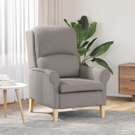 Sessel Taupe 76 x 94 x 102 cm Stoff vidaXL