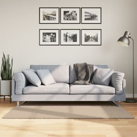 vidaXL Rug "HUARTE" Short Pile Soft and Washable Sand 80x150 cm (1/5)