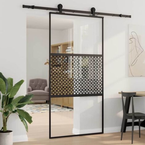 Schiebetür Schwarz 102,5 x 205 cm vidaXL