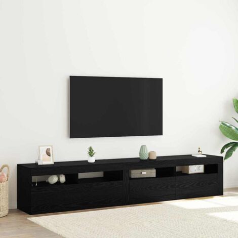 TV-Schränke 2 pcs Schwarz Eichen-Optik 210 x 35 x 40 cm vidaXL