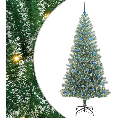 Künstlicher Weihnachtsbaum beschneit mit LED Licht 240 cm vidaXL (1/5)