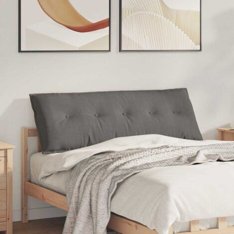 vidaXL Back Pillow Light Grey 140 x 50 cm Corduroy Fabric