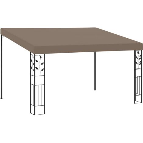 Wand-Pavillon 4x3x2,5 m Taupe vidaXL