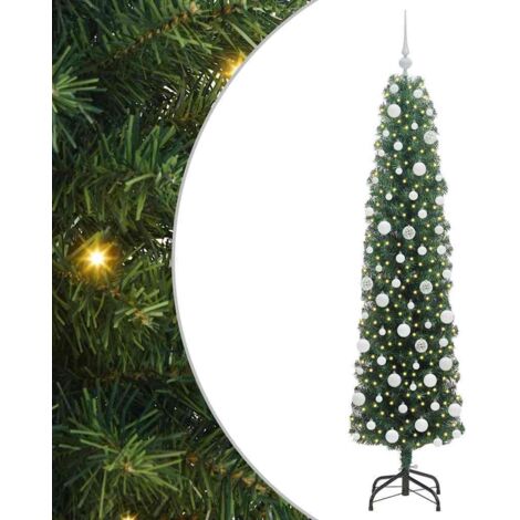 Künstlicher Weihnachtsbaum mit 300 LEDs mit Ständer Grün 180 cm vidaXL
