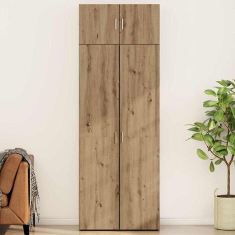 Aufbewahrungsschrank Artisan-Eiche 80 x 42,5 x 225 cm vidaXL