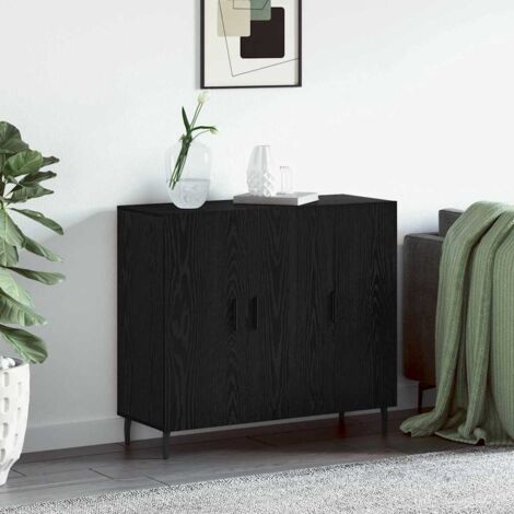 Sideboard Schwarz 90 x 34 x 80 cm Holzwerkstoff vidaXL