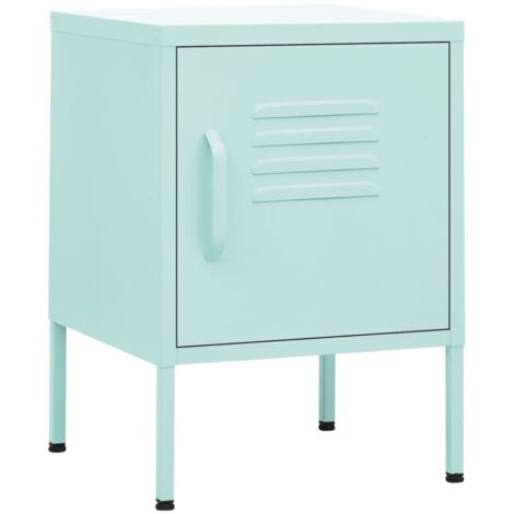 vidaXL Nightstand Mint 35x35x51 cm Steel