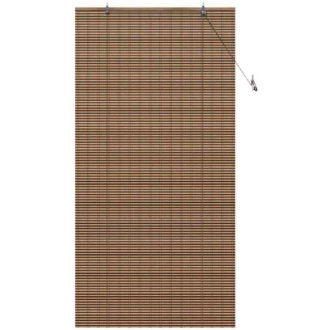 Fensterjalousie Geometrisch Braun 100 x 220 cm Bambus vidaXL