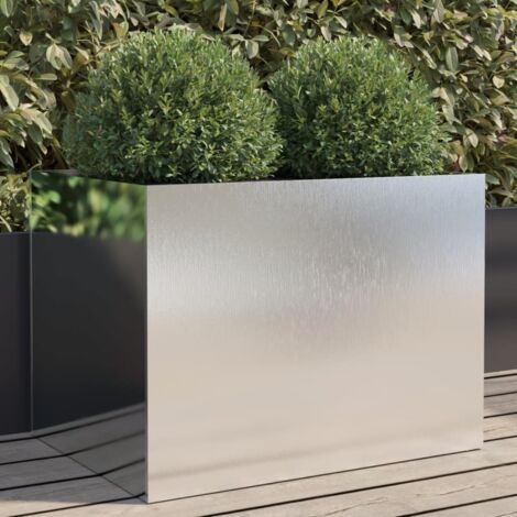 vidaXL Planter Silver 62x47x46 cm Stainless Steel