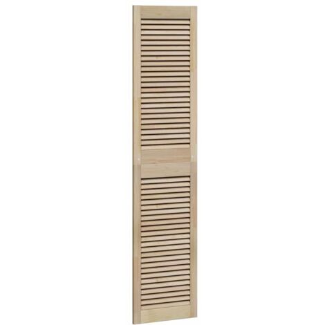 Schranktür 4 pcs Natur 170 x 2,1 x 39,5 cm Massivholz Kiefer vidaXL