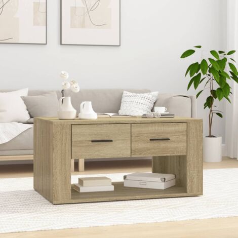 Couchtisch Sonoma-Eiche 80x50x40 cm Holzwerkstoff vidaXL