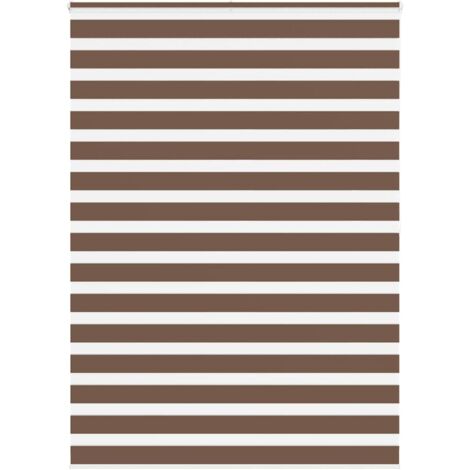 Zebrarollo Braun 155x200 cm Stoffbreite 150,9 cm Polyester vidaXL