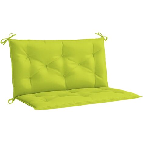 vidaXL Garden Bench Cushion Bright Green 100x(50+50)x7cm Oxford Fabric