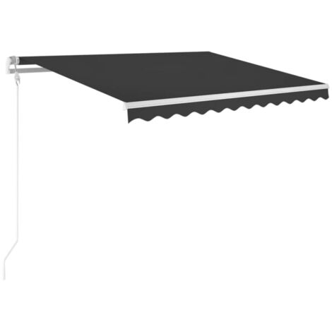 vidaXL Automatic Retractable Awning 350x250 cm Anthracite (313210+46848) (1/5)