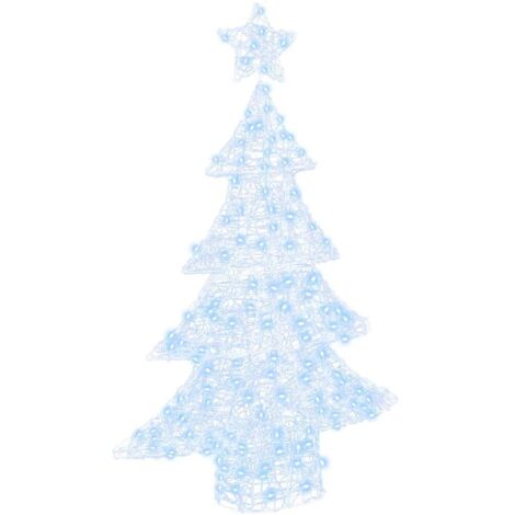vidaXL Christmas Tree with 100 LEDs Cold white 120 cm Acrylic (1/5)