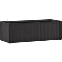 vidaXL Garden Raised Bed with Self Watering System Anthracite 100x43x33 cm