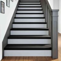 vidaXL Stair Treads 4 pcs Brown Black 90x30x2 cm Solid Wood Oak