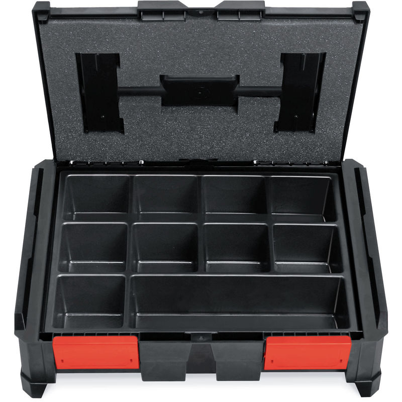 Cassetta portautensili con interni in 10 scomparti impilabile in ABS  464x335x142h BoxOnBox (1 pezzo)