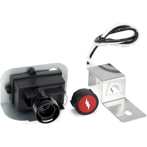 Kit Accensione Per Griglie A Gas Q1200 E Q2200 - Ricambio Affidabile Con Pulsante E Elettrodo