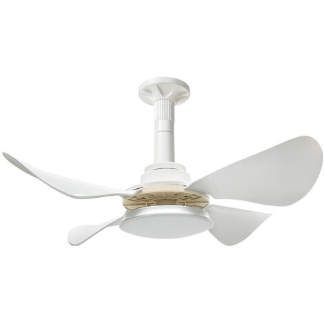 Piccolo Ventilatore Da Soffitto Con Luce E Telecomando Moderna Silenziosa Ventole A Soffitto LED Dimmerabile Reversibile In Modalità Invernale Ed Estiva Ristorante Lampada Ventilatore Soffitto-D