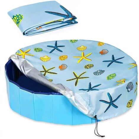 Copertura rotonda per piscina in tessuto Oxford che protegge la piscina dallo sporco e riduce l'evaporazione (160 x 30 cm) (1/5)