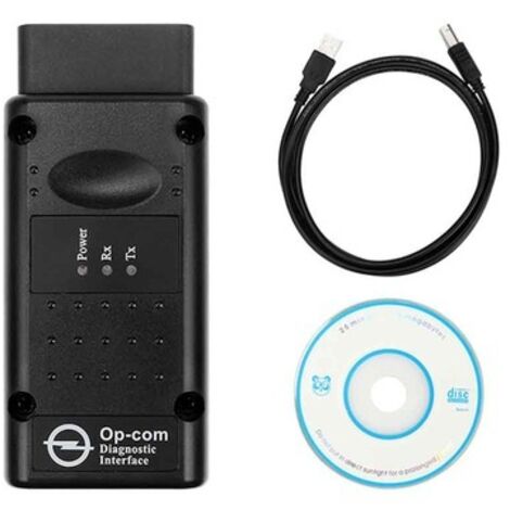 OPCOM 2012V Can OBD2 Tester di interfaccia diagnostica per auto Firmware operativo V1.99 USB Nero