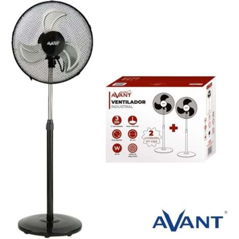 Set di 2 ventilatori industriali - 60w - 40cm pie - 60w