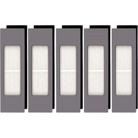 (5 pezzi) Filtro HEPA per Ecovacs DEEBOT OZMO 920 950 T8 AIVI Max T9 T5 N5 N7 N8+ N8 Pro Plus DX55 DX93 DJ65 Robot Aspirapolvere, Kit Filtro Robot Aspirapolvere, Parti di Ricambio 5 Filtri (1/5)
