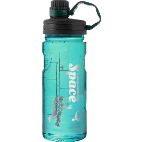 Borraccia sportiva a prova di perdite, contenitore per acqua corrente, tazza rotonda riutilizzabile, tazza per acqua per l'esercizio fisico (1/5)