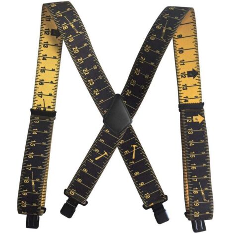Bretelle per attrezzi da lavoro resistenti, bretelle con clip resistenti, bretelle regolabili, bretelle comode per uomini e donne, scala trasparente (1/5)
