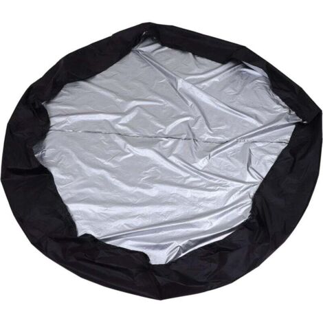 Promozione, teloni e accessori Copertura per piscina rotonda, copertura protettiva per esterni, copertura per spa, copertura gonfiabile per piscina (190 x 90 cm, nero), AAFGVC
