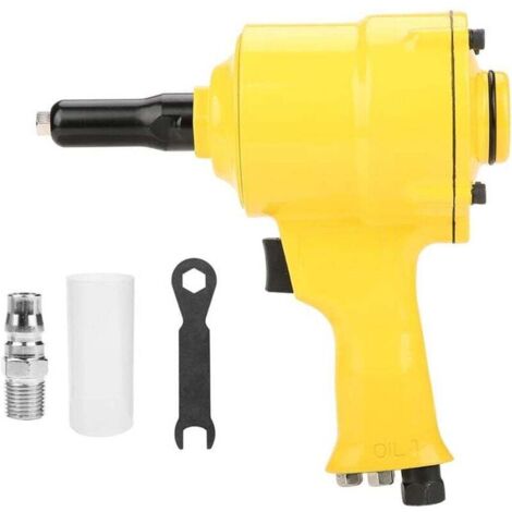 Pistola pneumatica per rivetti di diametro 2,4, 3,2, 4,0, 4,8 mm, ingresso aria 1/4'', AAFGVC (1/5)