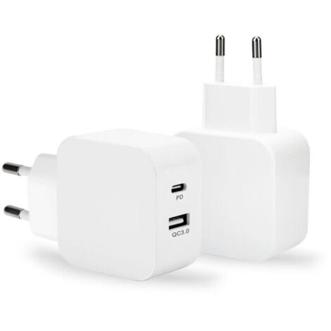 caricabatterie rapido, adattatore di alimentazione per iPhone, caricabatterie di tipo C, caricabatterie USB, spina C, compatibile con iPhone serie 15/14/13/12/11, Pad/Xperia/Galaxy/Android, ecc. (1/5)