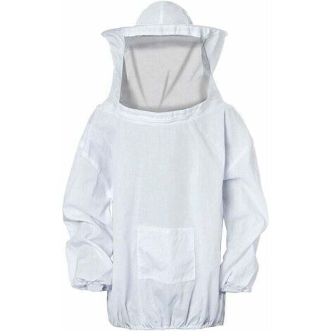 Giacca da apicoltore, protezione professionale per api, cappello da apicoltore con velo rimovibile, tuta da apicoltore con cerniera per apicoltori - TRIMEC