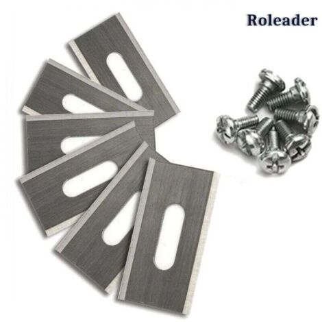 Confezione da 30 lame per prato per Husqvarna con lama in acciaio inox a doppia affilatura 36,5x18,5x0,65mm,