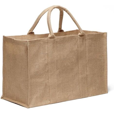 Borsa multiuso in tela di iuta 462236 cm, può essere utilizzata per riporre legna da ardere, generi alimentari e bagagli quando si esce (1/5)