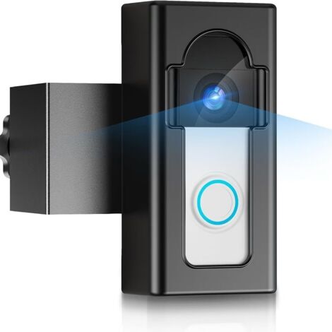 Support de sonnette antivol compatible avec les sonnettes vidéo sans fil Ring/Blink 4/3/3 Plus/2/1 (modèle 2020), support de montage réglable, adaptateur de fixation sans perçage et accessoires inclus (1/5)