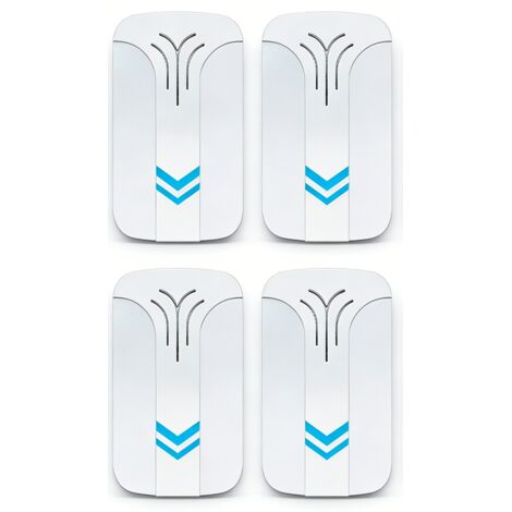 Confezione da 4 repellenti elettronici ad ultrasuoni contro zanzare, insetti, ratti, per uso interno, anti-scarafaggi, mosche, topi, ragni (1/4)