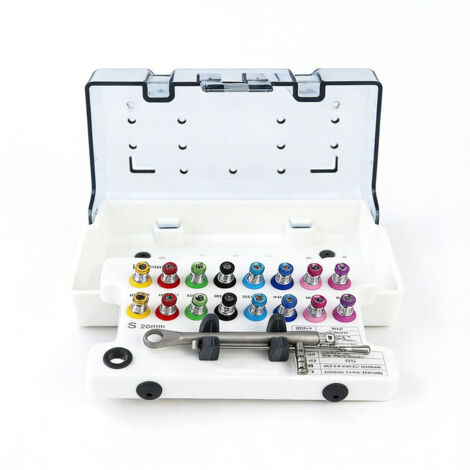 Kit di riparazione impianti dentali (16 cacciaviti + chiave dinamometrica manuale): Strumenti universali per l'implantologia (1/5)