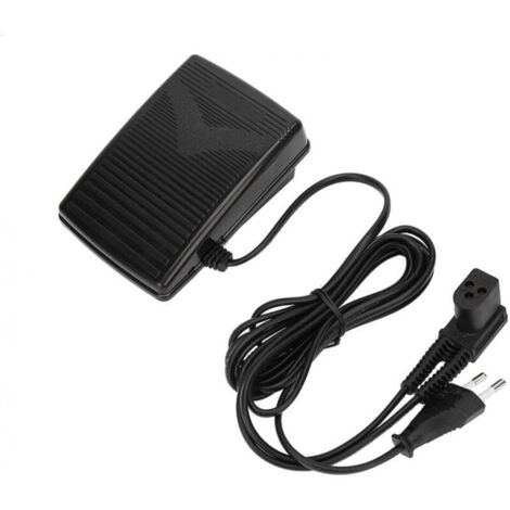 Pedale universale per macchina da cucire, 220 V, spina UE, plastica resistente, compatibile con Singer 974, cambio di velocità continuo.