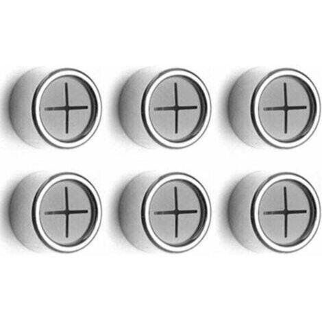 Set di 6 portasciugamani, ganci adesivi, portasciugamani a ventosa per asciugamani da cucina, portasciugamani a ventosa per bagno, armadio e credenza (rotondi in ABS) (1/4)